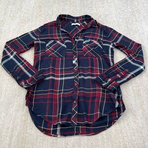 Abercrombie & Fitch Plaid Long Sleeve Button Down Shirt Top S